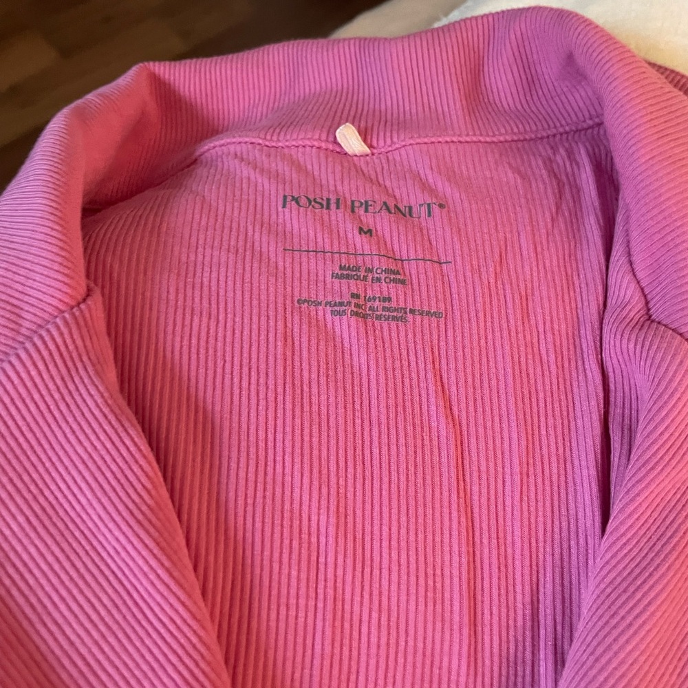 Posh Peanut Premium Knit Luxe Pajama Set - Pink - Like New - Medium - Picture 3 of 5
